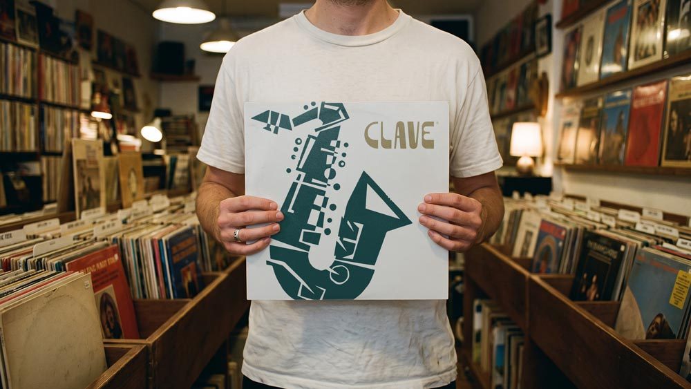Camiseta com arte de capa de LP